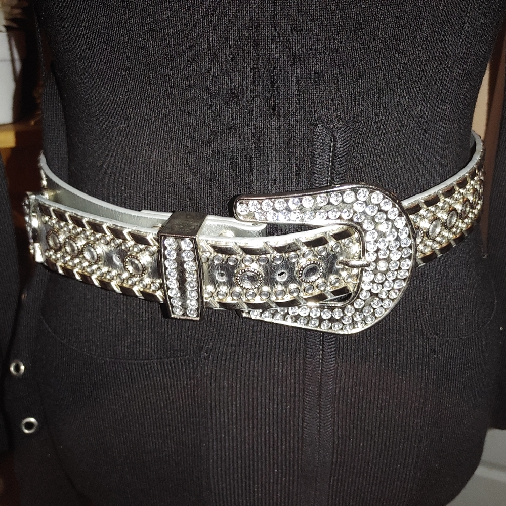 Rhinestone belt size small